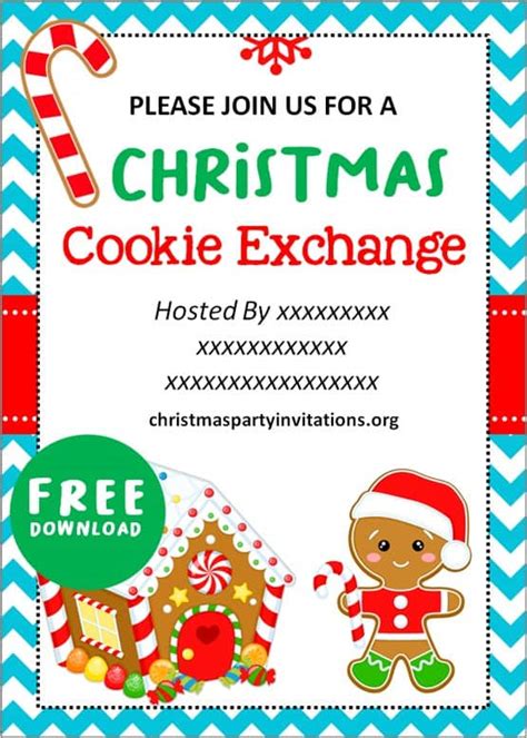 Free Printable Christmas Tea Party Invitations Templates 🍵