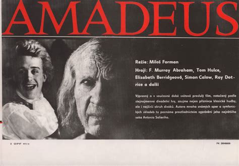 Amadeus Original 1984 Czech A4 Mini Movie Poster - Posteritati Movie Poster Gallery