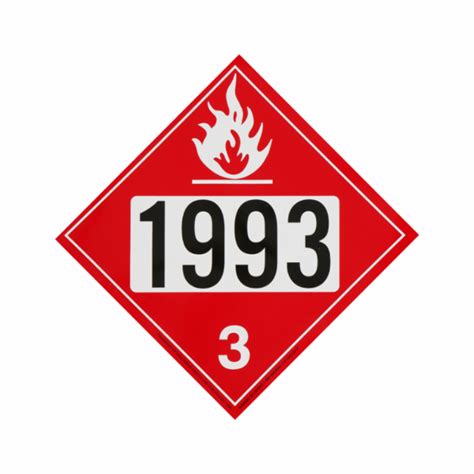 1993 DIESEL HAZMAT PLACARD — PSC