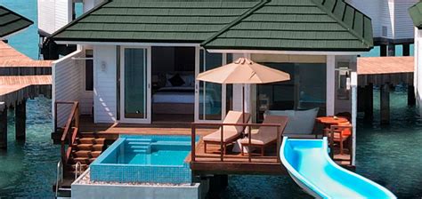 Siyam World Water Pool Villa with Slide - Maldives Water Villas