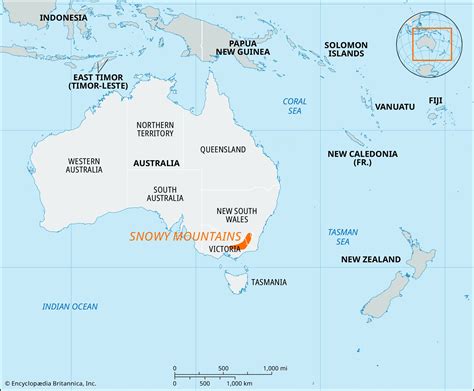 Snowy Mountains | Australia, Map, Location, & Facts | Britannica