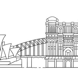 Sydney Skyline Sydney Art Print - Etsy