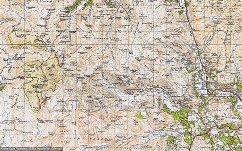 Historic Ordnance Survey Map of Langdale Pikes, 1947