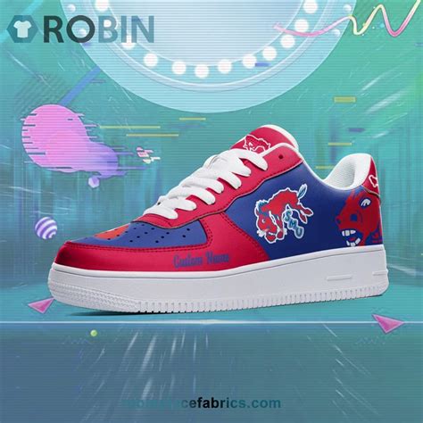 SMU Mustangs Mascot Logo NCAA Custom Name Air Force 1 AF1 Shoes ...