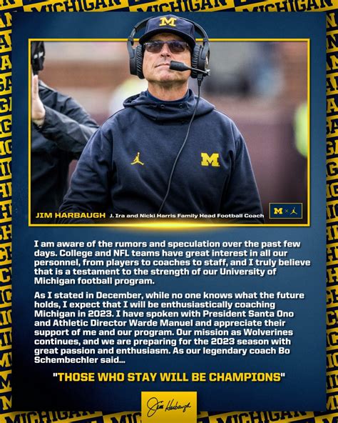 BREAKING: Jim Harbaugh Issues Statement On NFL Rumors - Sports ...