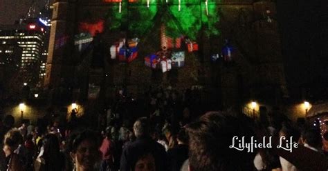 Lilyfield Life: Christmas Lights at St Mary's Cathedral