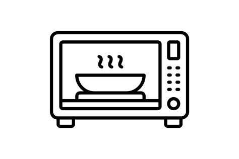 Microwave Oven Outline Icon Graphic by Dragon Icons · Creative Fabrica