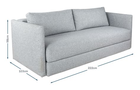 Sofa Bed Dimensions Specifications | Baci Living Room