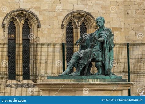 Statue of Roman Emperor Constantine the Great Stock Image - Image of ...