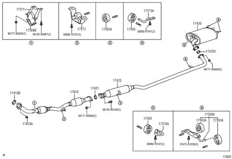 Bracket, Exhaust Pipe No. 1 Support | Part #1758428020 | Toyota Auto Parts