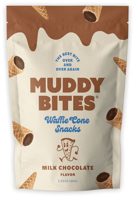 Muddy Bites | Bite Sized Waffle Cones Filled with Chocolate!