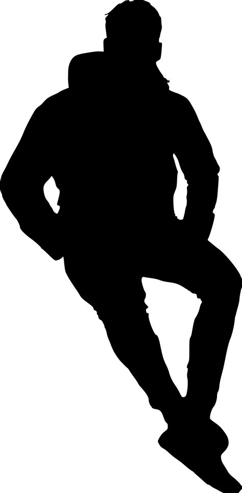 10 Man Sitting Silhouette (PNG Transparent) | OnlyGFX.com