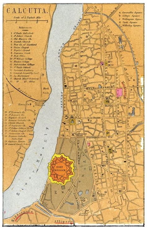 Old Calcutta Map