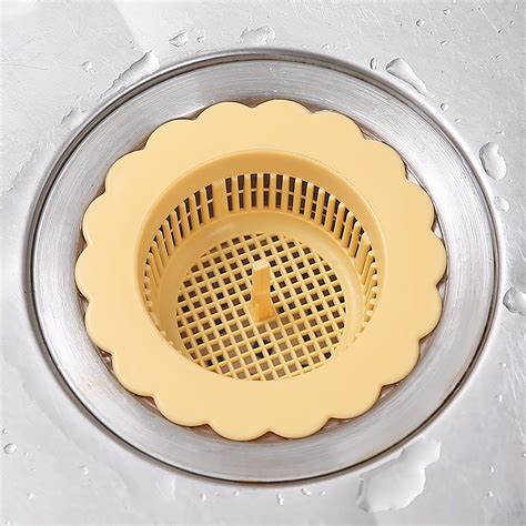 XLILKEY Kitchen Sink Drain Strainer, Pop Up Sink Stopper, Anti-Clogging Sink Drain Strainer for ...