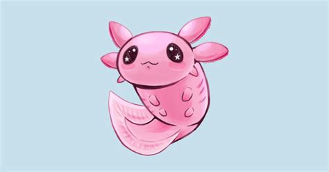 Pink Axolotl - Axolotl Friend Awesome Gift - Sticker | TeePublic