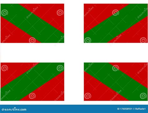 Flag of Basque stock illustration. Illustration of baleares - 176058931