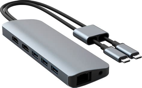 Hyper Viper 10-Port USB-C Hub Dock for Apple MacBook Pro & MacBook Air HD392-Gray - Best Buy