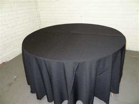 Black Round Tablecloth (2.5m) - Mukhtar Hiring Service