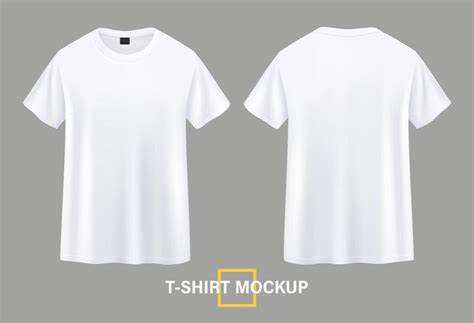 T-shirt mockup front and back illustrations | Shirt mockup, Clothing ...