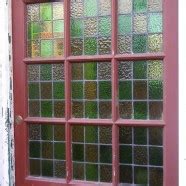 Damaged stained glass door panels restored - Ketton Stained Glass ...