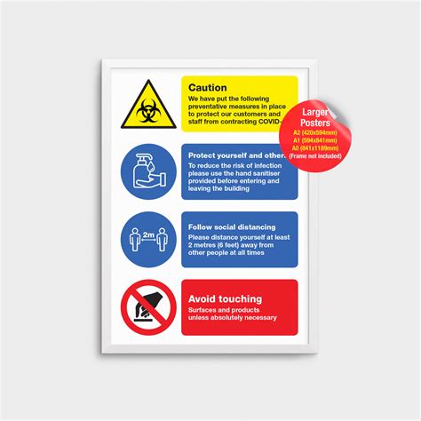 Information Poster Hazards COV05 - Park Print