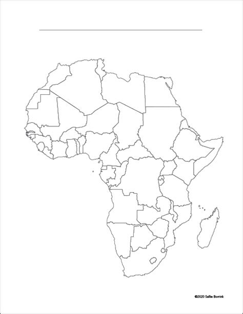 Blank Africa Map 2023