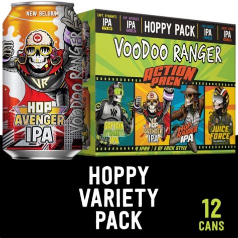 New Belgium Voodoo Ranger Hoppy Variety Pack Craft Beer, 12 cans / 12 ...