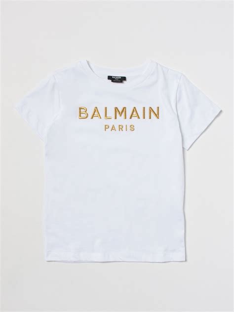 BALMAIN KIDS: t-shirt for baby - White | Balmain Kids t-shirt BS8B31Z0082 online on GIGLIO.COM