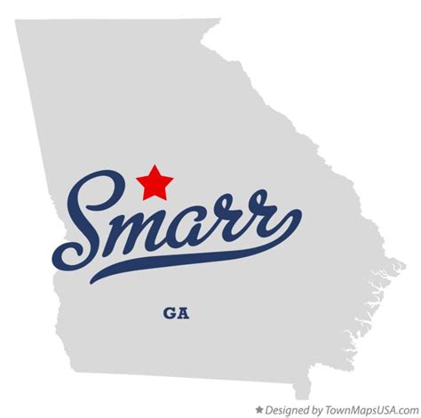 Map of Smarr, GA, Georgia