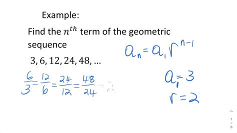 Geometric Sequence Formula