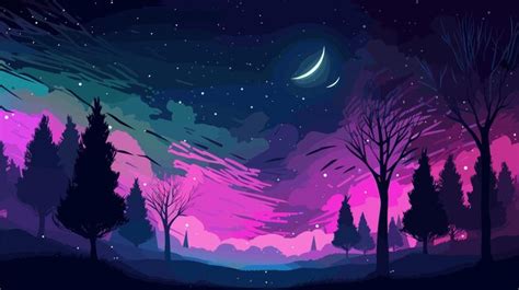 Premium Vector | Gradient landscape wallpaper