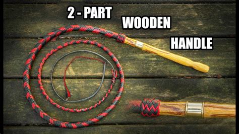 Making A Bullwhip With a Two-Part Handle - YouTube