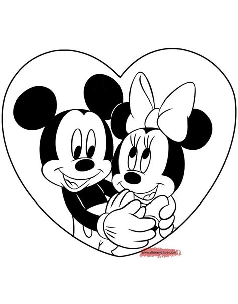 Mickey And Minnie Coloring Pages Mickey And Minnie Coloring Page Cosmo ...