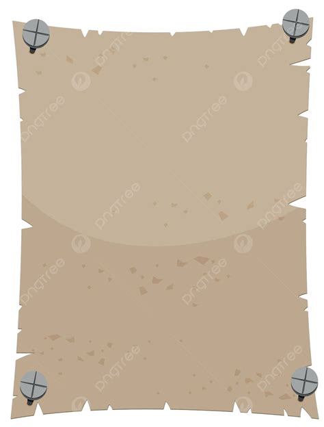 Blank Paper Nailed On The Wall Template Image Background Vector, Template, Image, Background PNG ...