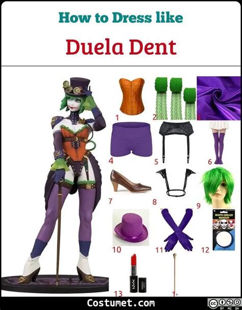 Duela Dent (DC) Costume for Cosplay & Halloween