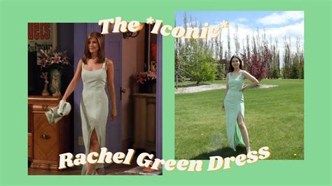 I made Rachel Green's ICONIC Mint Dress from FRIENDS - YouTube