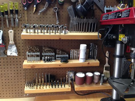 Drill bit storage. Easy to adapt to french cleat. | Garage tools ...