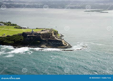 Aerial View of El Morro Puerto Rico Stock Image - Image of antilles ...