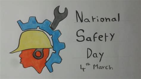 Safety Day Poster National Safety Day Drawing – Otosection