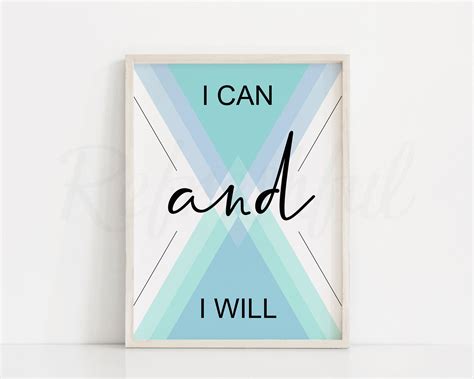 Believe In Yourself Poster Motivating Wall Art Printable | Etsy