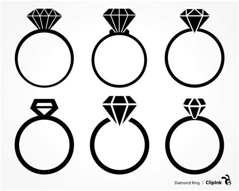 Ring svg, wedding svg, diamond svg | svg, png, eps, dxf, pdf | ClipInk
