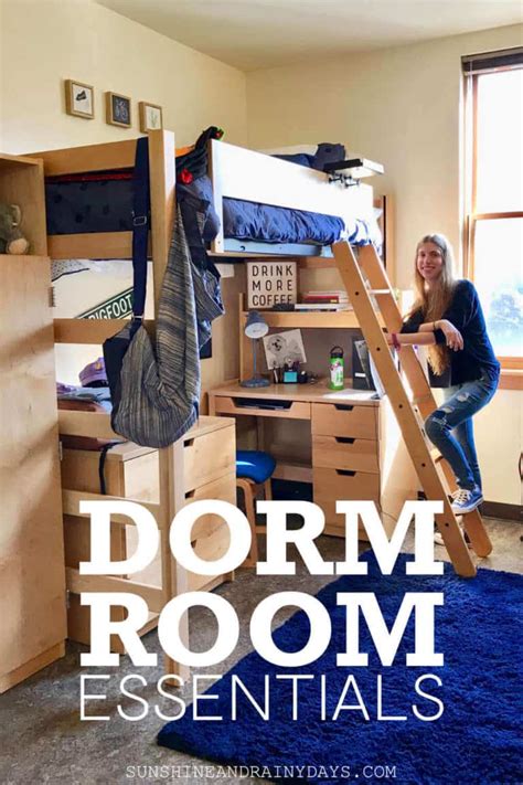 Dorm Room Essentials You Actually need - Sunshine and Rainy Days