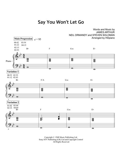 Say You Won't Let Go | Sheet Music Direct