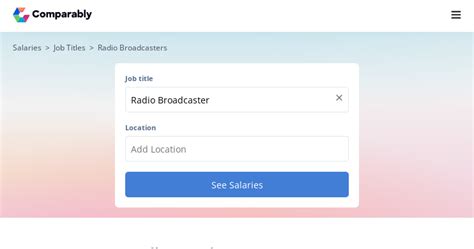 Radio Broadcaster Salary | Comparably