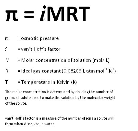 Osmotic Pressure | Definition, Formula & Calculations - Lesson | Study.com