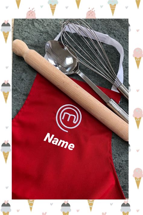 Masterchef style apron. Apron Personalised. Trendy Apron. | Etsy