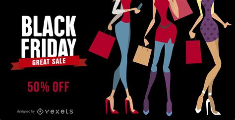 Black Friday Fashion Sale Banner Vector Download