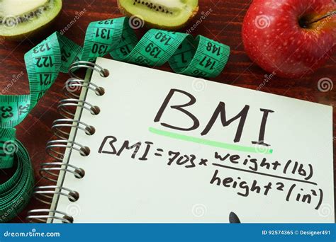 BMI Body Mass Index English or Imperial Formula Stock Image - Image of food, concept: 92574365