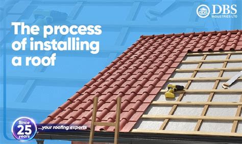 The process of installing a roof