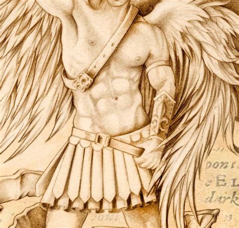 Saint Sebastian Angel Figure Drawing Fine Art Print - Etsy